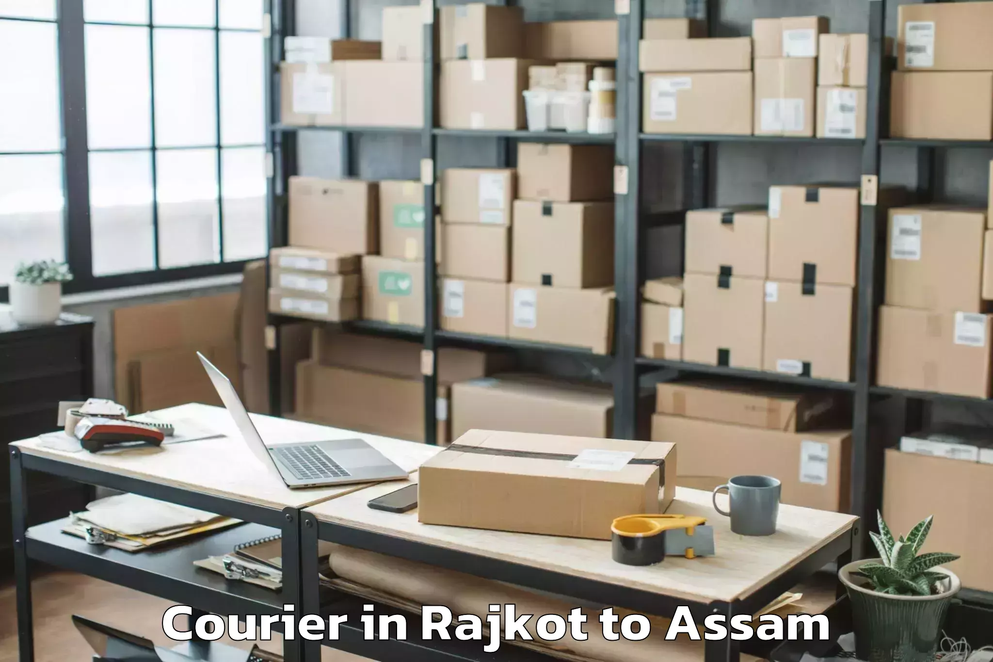 Easy Rajkot to Dum Duma Courier Booking